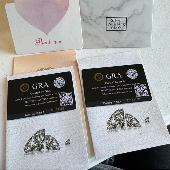 1.0 ctw Moissanite 925 Sterling Silver 5mm Stud Earrings Posts carat NEW G8